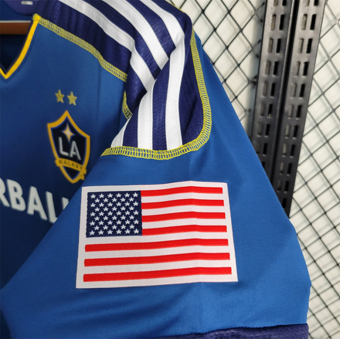with MLS Patch Retro Football Shirt 2011-2012 Los Angeles Galaxy Home Soccer Jersey