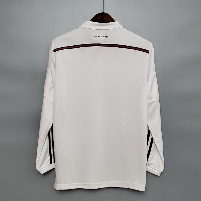 Retro Jersey 2014-2015 Real Madrid home long sleeve Soccer Jersey