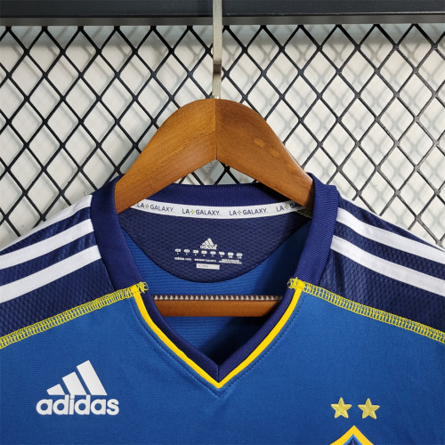 with MLS Patch Retro Football Shirt Long Sleeve 2011-2012 Los Angeles Galaxy Home Soccer Jersey