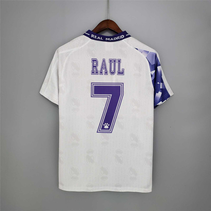 Retro Jersey 1996-1997 Real Madrid #7 RAUL Away Soccer Jersey