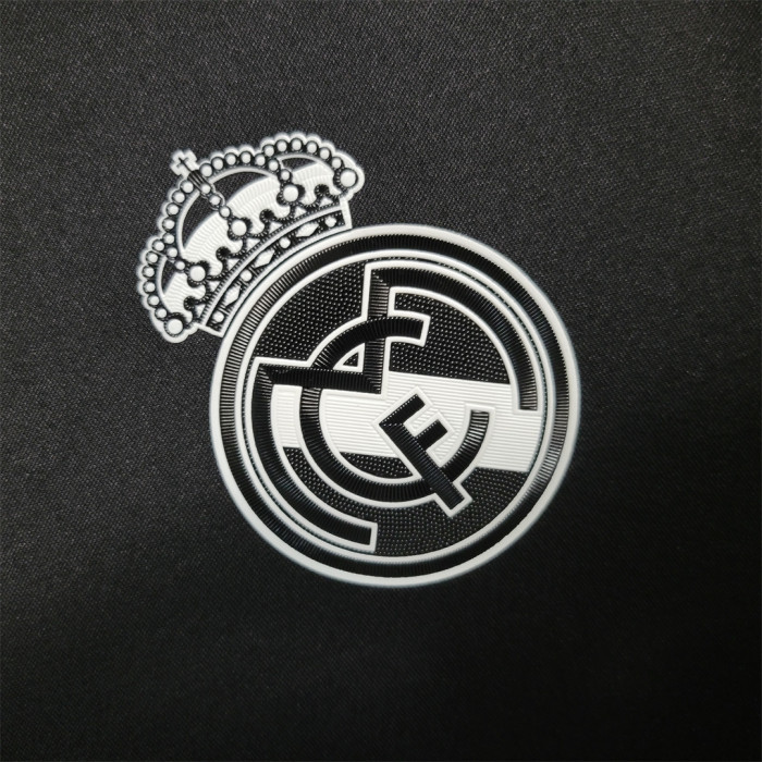 Retro Jersey Long Sleeve 2016-2017 Real Madrid RONALDO 7Third Away Black Soccer Jersey