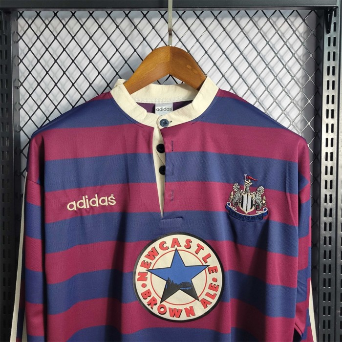 Retro Jersey 1995-1996 Newcastle  Away  long  sleeve Soccer Jersey