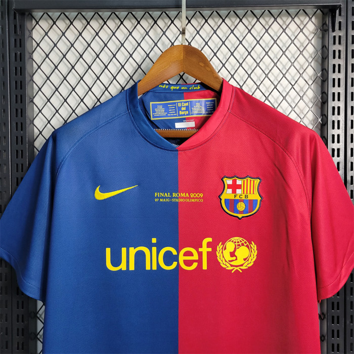 Retro Jersey 2008-2009 Barcelona  MESSI 10 Soccer Jersey