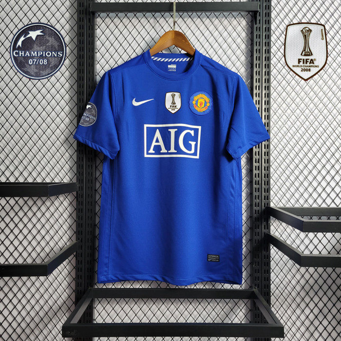 Retro Jersey 2008-2009 MAN UTD RONALDO 7  Soccer Jersey