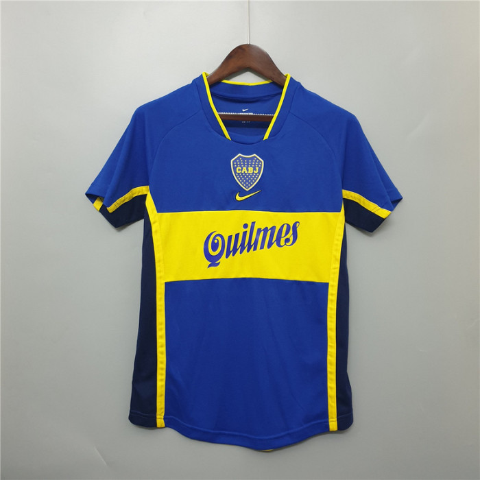 Retro Jersey 2001 Boca Juniors  Home Soccer Jersey