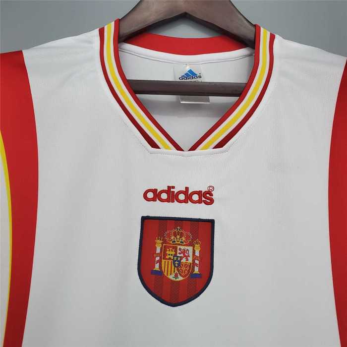 Retro Jersey1996  Spain R.HIERR0 6  Away  Soccer Jersey