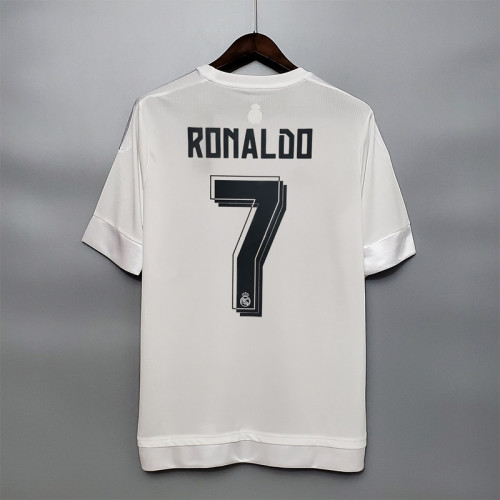 Retro Jersey2015-2016 Real Madrid RONALDO 7 Home Soccer Jersey