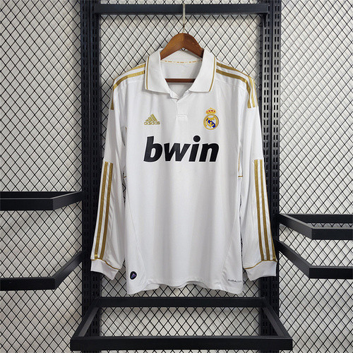 Retro Jersey 2011-2012 Real Madrid RONALDO 7 home long sleeve Soccer Jersey