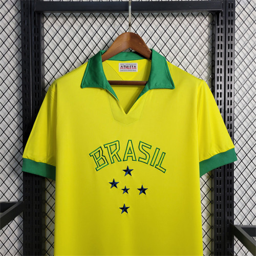 Retro Jersey1958 Brazil  Home Soccer Jersey