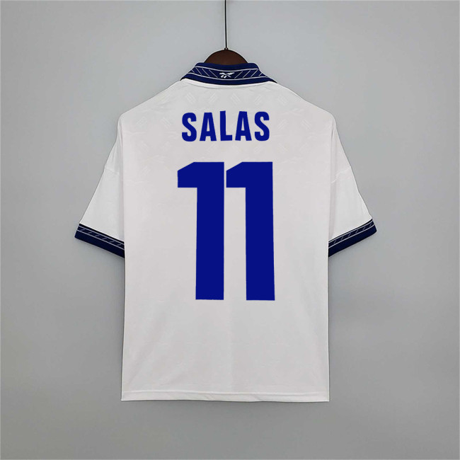 Retro Jersey 1998 Chile SALAS 11 Away White Soccer Jersey