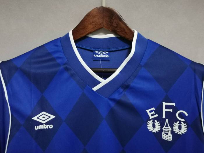 Retro Jersey 1985-1986 Everton Home Bule Soccer Jersey