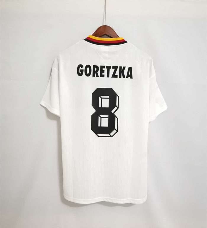 Retro Jersey 1994 Germany  8 GORETIKA  Soccer Jersey