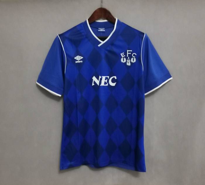 Retro Jersey 1985-1986 Everton Home Bule Soccer Jersey