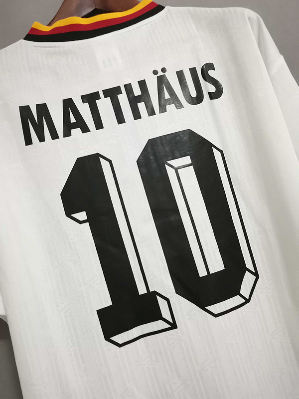 Retro Jersey 1994 Germany  10 MATTHAUS Soccer Jersey
