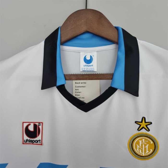 Retro Jersey Inter milan1990-1991 away Soccer  Jersey