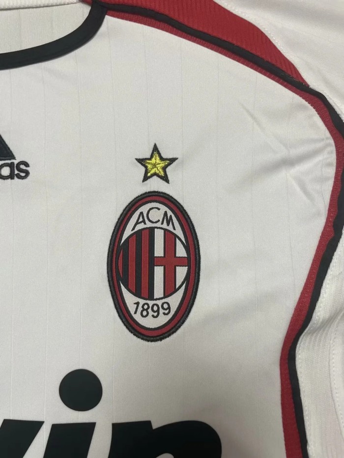 Retro Jersey 2006-2007  AC Milan  white Soccer Jersey