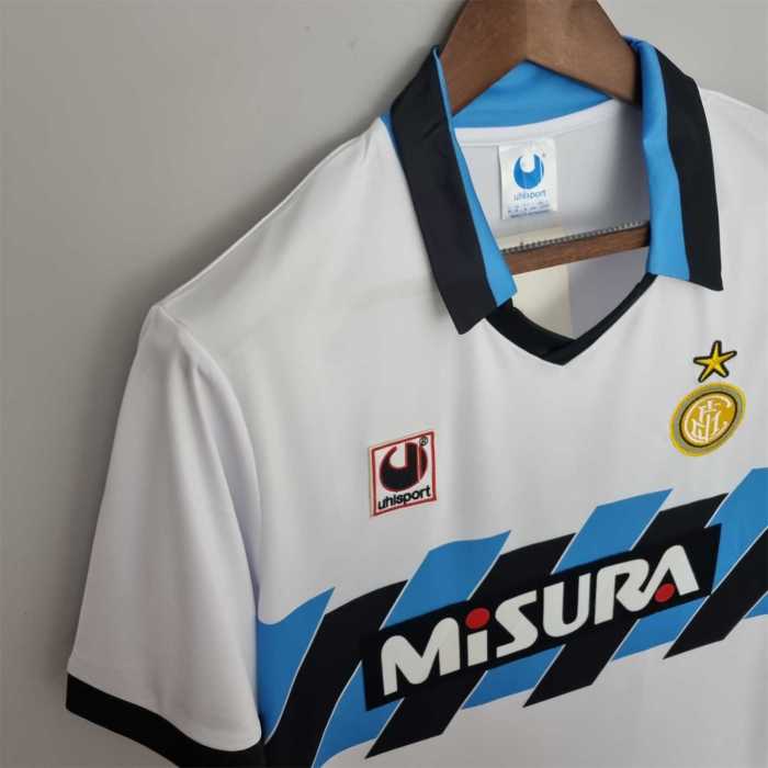 Retro Jersey Inter milan1990-1991 away Soccer  Jersey