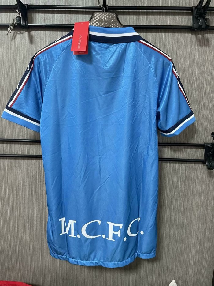 Retro Man City Home Soccer Jersey 1998 1999