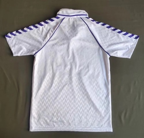 Retro 87-89 Real Madrid home soccer jersey size S-2XL