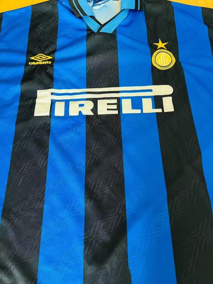 Retro Jersey 1995-1997 Inter milan   Home Soccer Jersey  S-XXL