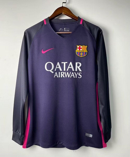 Retro  Jersey Barcelona 2016-2017 away long sleeve S-XXL