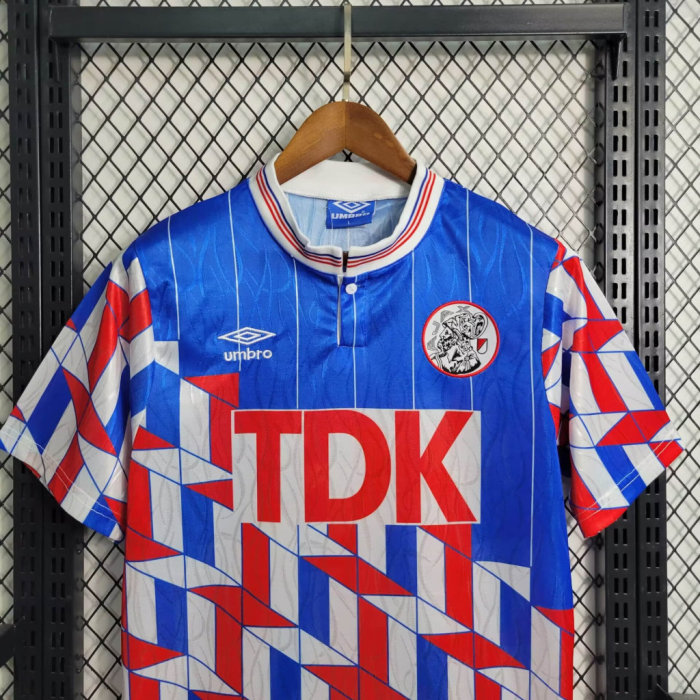 Retro1990 Ajax Away Size S-XXL Soccer  Jersey