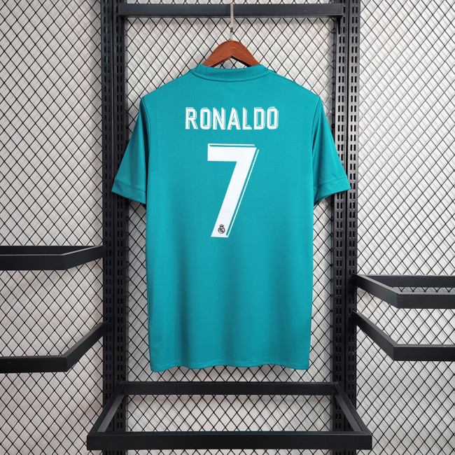 Retro  Jersey Real Madrid 2017-2018    #7  RONALDO third away  soccer jersey
