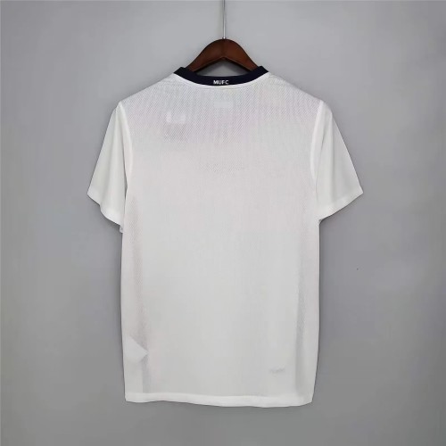 Retro 08-09  Manchester United  white final version soccer jersey S-XXL