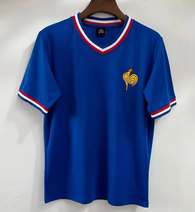 Retro France Home Soccer Jersey 1971 Soccer Jersey