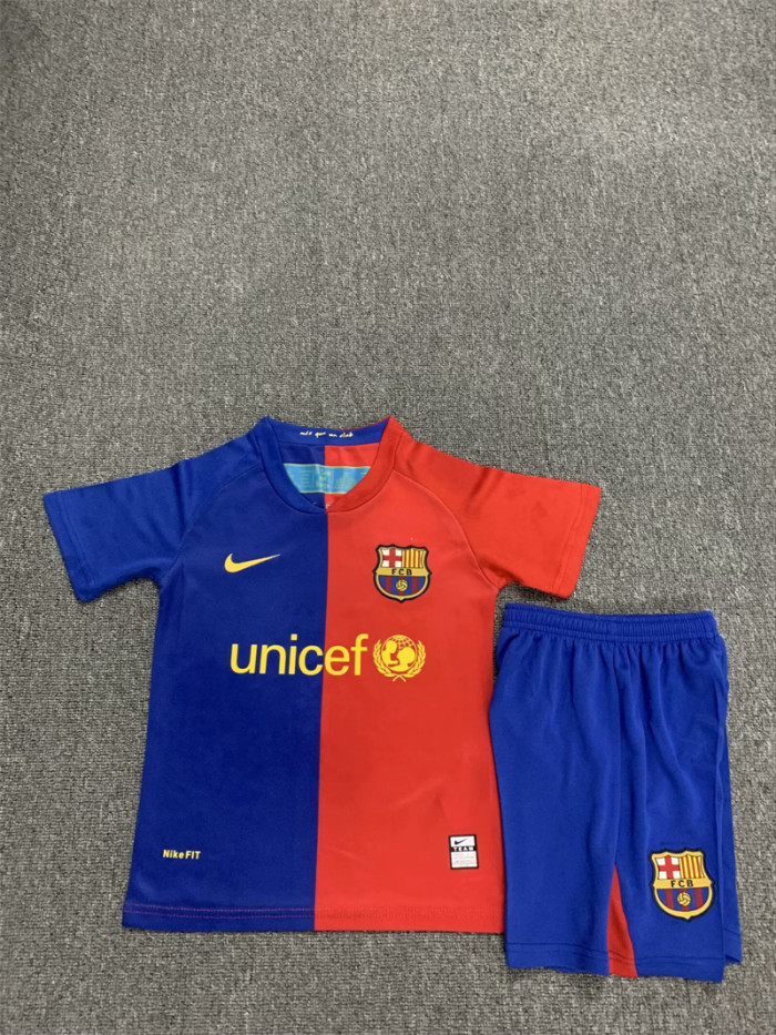 08-09  Barcelona home retro kid kit