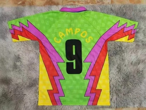 Retro 1995 Memico GK green CAMPOS soccer jersey size S-2XL
