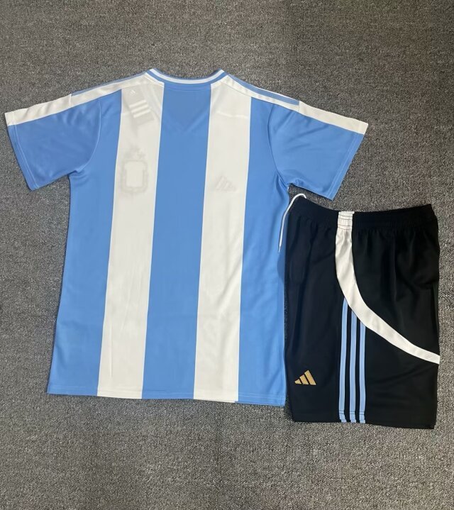 2024 2025 Kids Argentina Home Soccer Uniform 2024 2025