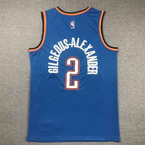 Thunder 2 Blue NBA Jersey