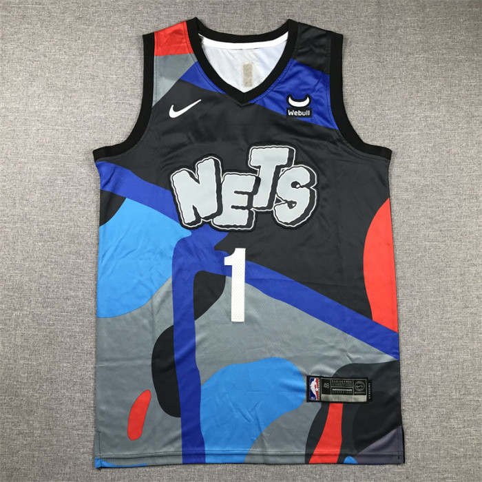 2024 Nets 1 Grey City Edition NBA Jersey