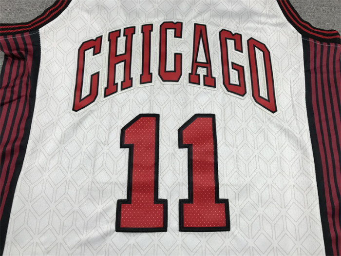 Bulls  11 White  City Edition NBA Jersey 2023 2024