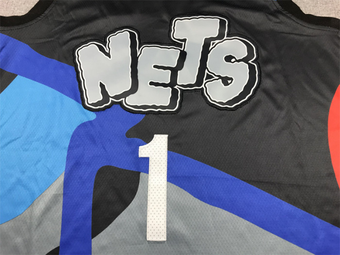 2024 Nets 1 Grey City Edition NBA Jersey