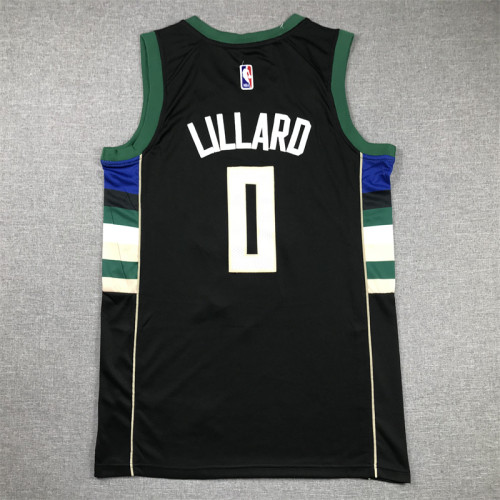 Bucks  0 black NBA Jersey 2023 2024