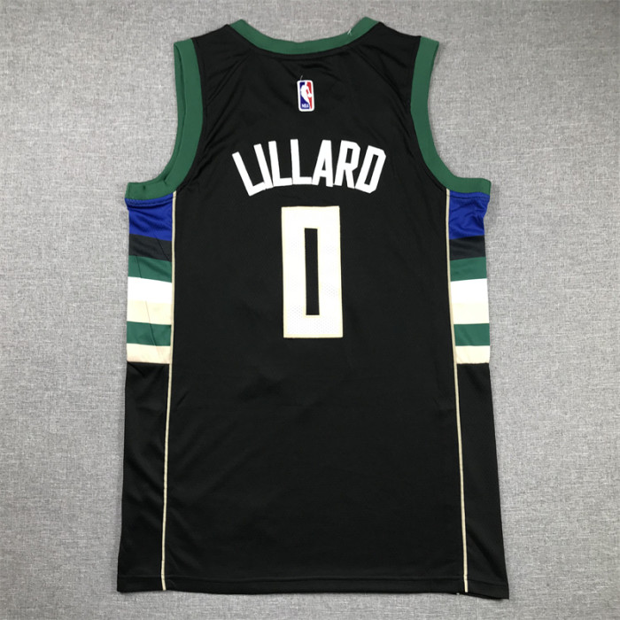 Bucks  0 black NBA Jersey 2023 2024