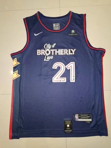 24 Season 76ers 21 City Edition NBA Jersey