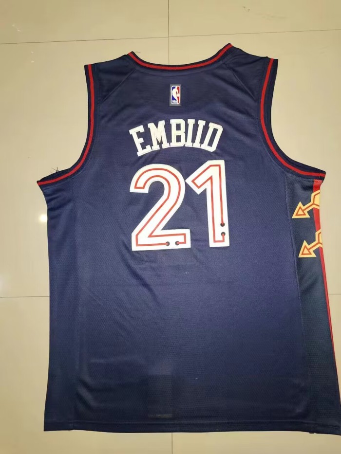 24 Season 76ers 21 City Edition NBA Jersey