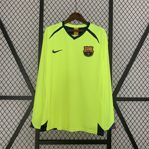 05-06 Barcelona  away long sleeve retro jersye
