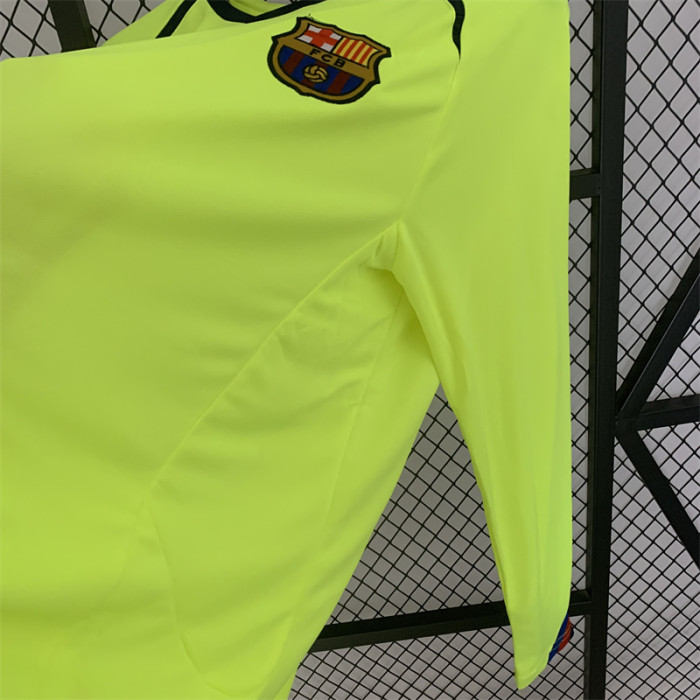 05-06 Barcelona  away long sleeve retro jersye