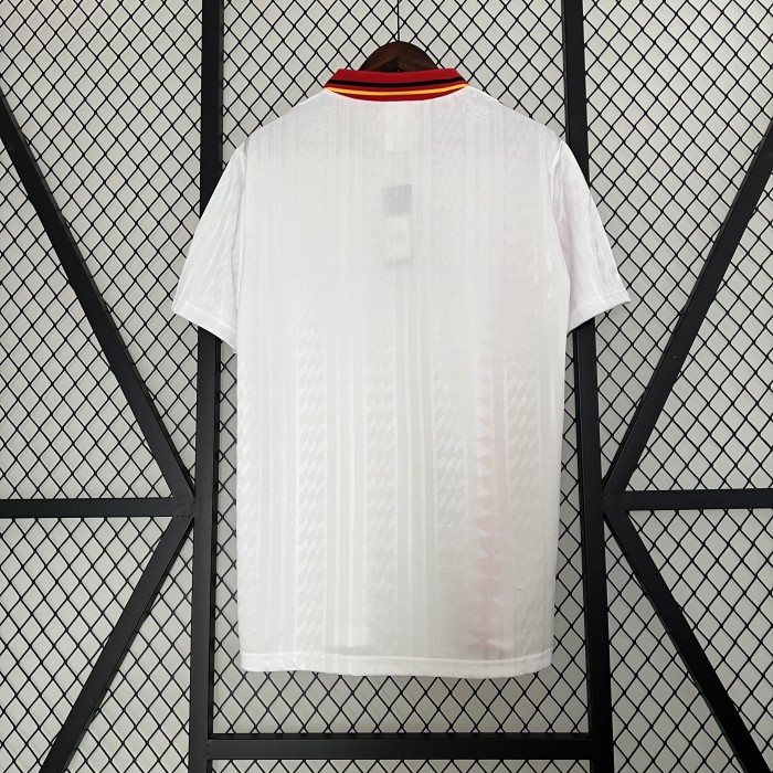 Retro 1994 Spain away white soccer jersey size S-2XL