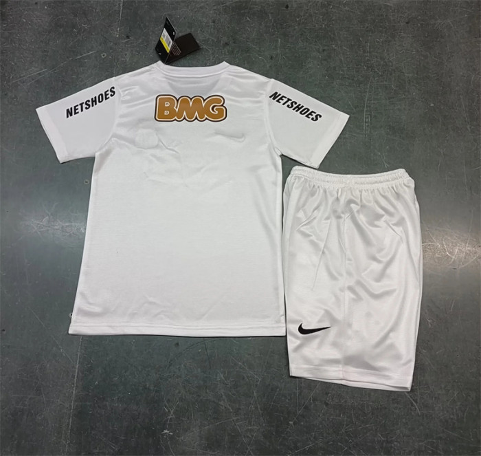 11-12 Santos home retro kid kit soccer jersey