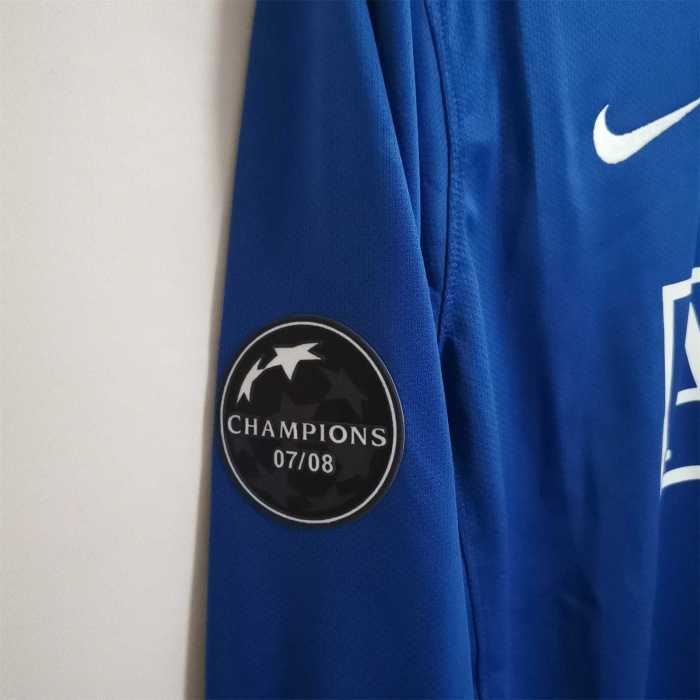2008-2009 MAN UTD #7 RONALDO blue away long sleeve