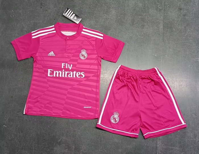 Retro Kids  Real Madrid Away Soccer Uniform 2014 2015