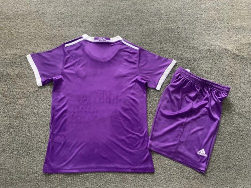 kids kit Retro 16-17 RM away soccer jersey 16-28