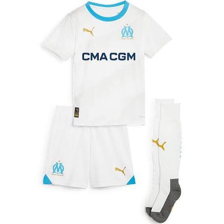 Youth 2023-2024 MARSEILLE soccer jersey shorts+socks size 16-28