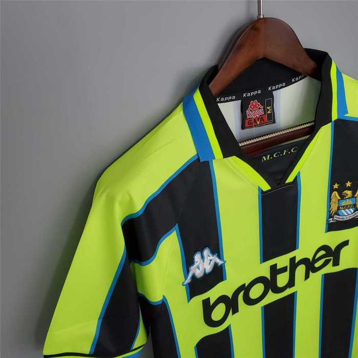 Retro  1998 1999 MAN CITY Jersey away