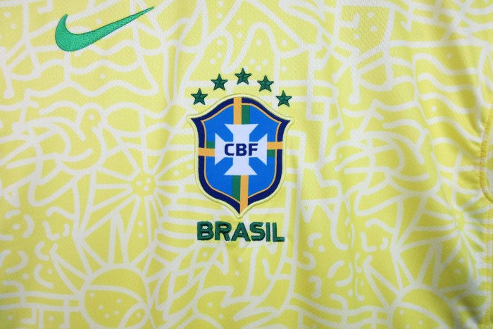New 2024 Brazil Home Soccer Jersey